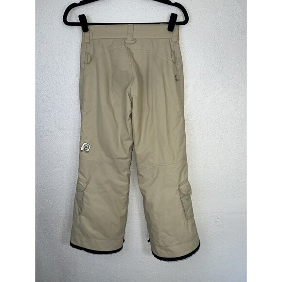Betty Rides Youth Snowboard Pants Girls 10/12 Medium Tan Color Waterproof F1 - Picture 7 of 10